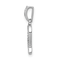 14k White Gold Diamond Leo Zodiac Pendant-PM4106-012-WA