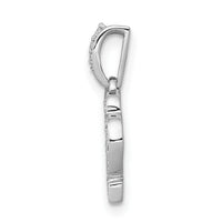 14k White Gold Diamond Virgo Zodiac Pendant-PM4107-013-WA