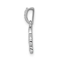 14k White Gold Diamond Libra Zodiac Pendant-PM4108-012-WA