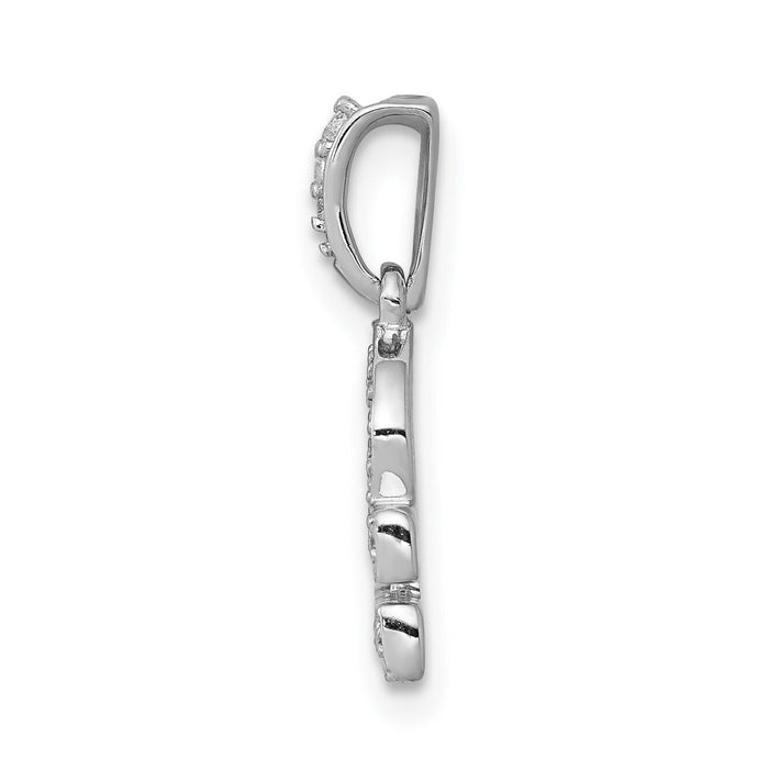 14k White Gold Diamond Libra Zodiac Pendant-PM4108-012-WA