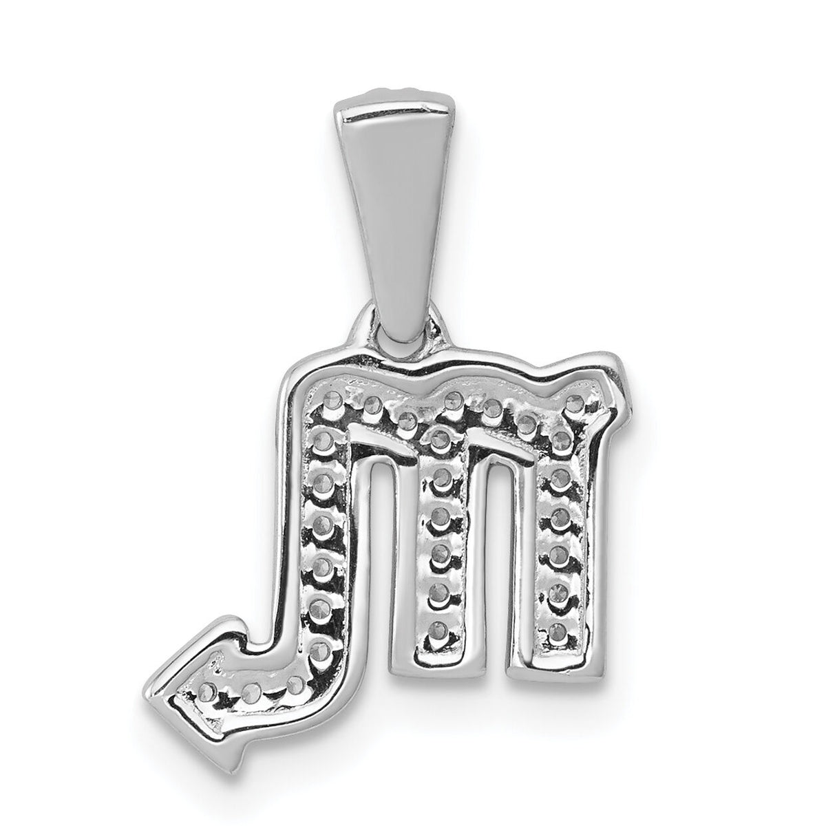 14k White Gold Diamond Scorpio Zodiac Pendant-PM4109-011-WA