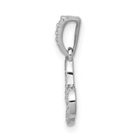 14k White Gold Diamond Capricorn Zodiac Pendant-PM4111-010-WA