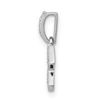 14k White Gold Diamond Aquarius Zodiac Pendant-PM4112-011-WA