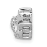 14k White Gold Diamond Dolphins Chain Slide-PM4115-008-WA