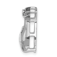14k White Gold w/ Black Rhodium Diamond Penguins Chain Slide-PM4121-005-WA