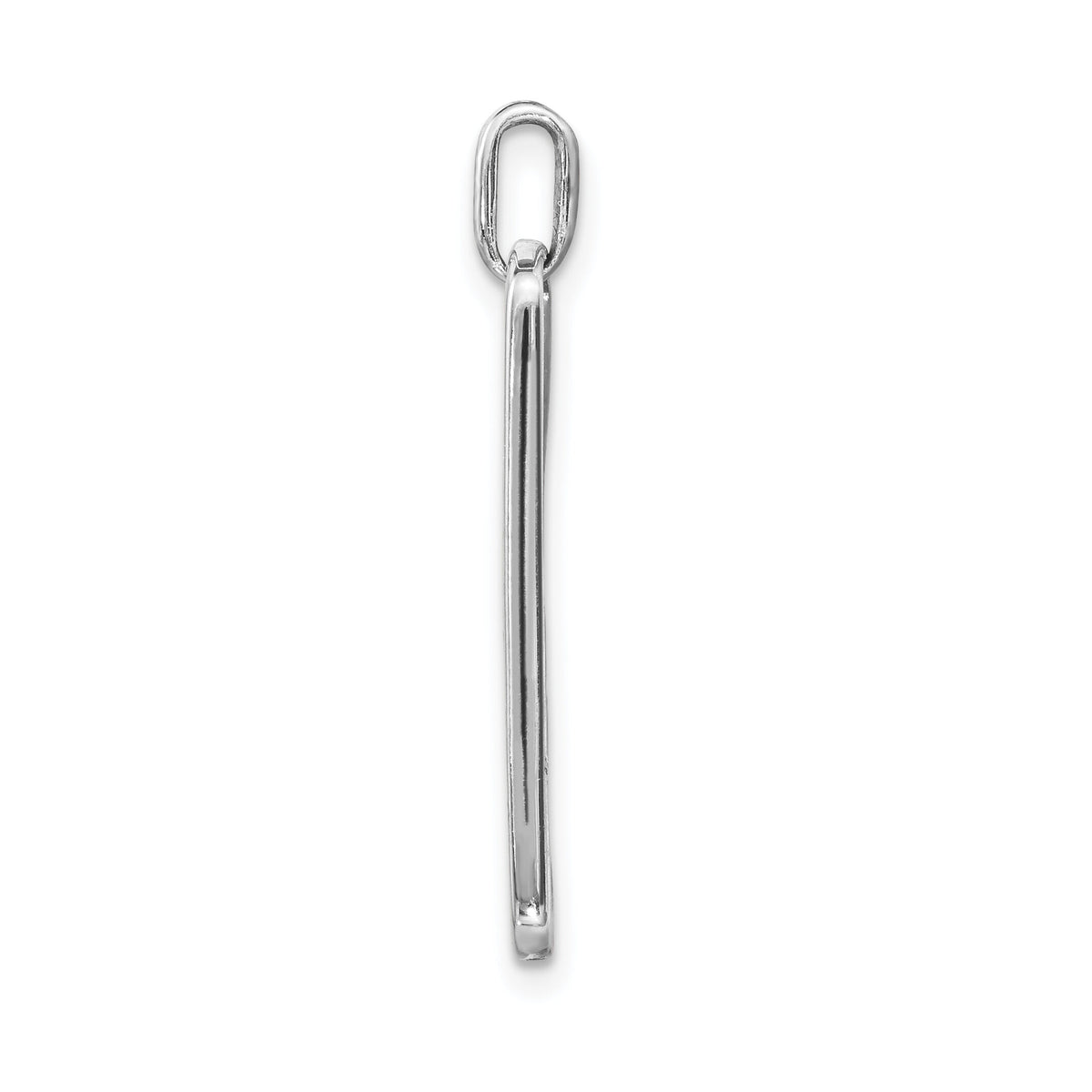 14k White Gold Polished Live Love Adopt Paw Dag Tag Pendant-PM4126-W