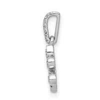 14k White Gold 1/10ct. Diamond Paw Print Pendant-PM4130-011-WA