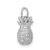 14k White Gold Diamond Pineapple Pendant-PM4132-015-WA