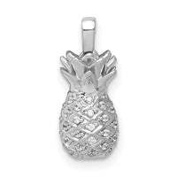14k White Gold Diamond Pineapple Pendant-PM4132-015-WA