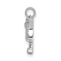 14k White Gold Diamond Rackets and Ball Pendant-PM4134-010-WA