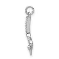 14k White Gold Diamond Golf Club and Ball Pendant-PM4137-004-WA