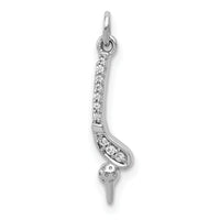 14k White Gold Diamond Golf Club and Ball Pendant-PM4137-004-WA