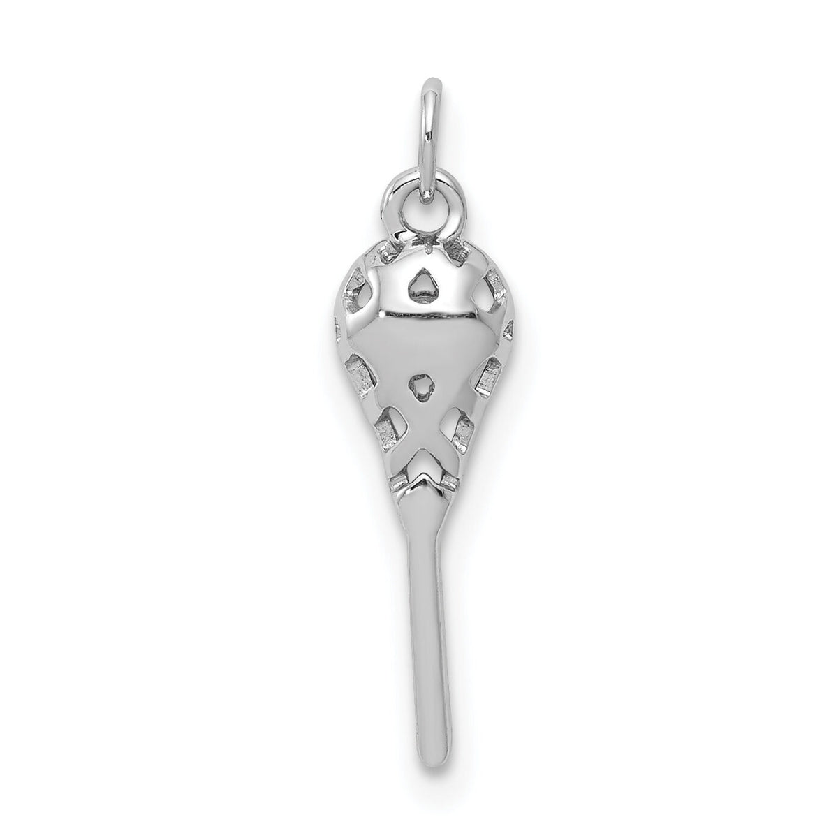 14k White Gold Diamond Lacrosse Stick Pendant-PM4139-002-WA