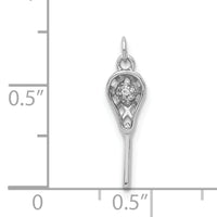 14k White Gold Diamond Lacrosse Stick Pendant-PM4139-002-WA