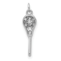 14k White Gold Diamond Lacrosse Stick Pendant-PM4139-002-WA
