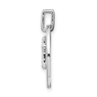 14k White Gold Diamond Cross Faith Pendant-PM4354-005-WA