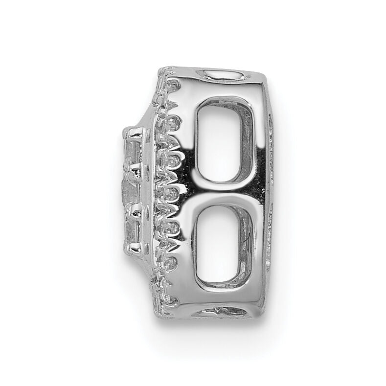 14k White Gold 1/4ct. Diamond Square Cluster Pendant-PM4369-025-WA
