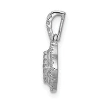 14k White Gold 1/4ct. Diamond Cluster Pendant-PM4370-025-WA