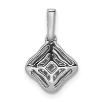 14k White Gold 1/4ct. Diamond Cluster Pendant-PM4370-025-WA