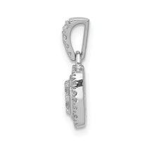 14k White Gold 1/3ct. Diamond Square Cluster Pendant-PM4372-033-WA