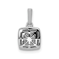 14k White Gold 1/3ct. Diamond Square Cluster Pendant-PM4372-033-WA