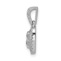 14k White Gold 1/2ct. Diamond Square Cluster Pendant-PM4372-050-WA