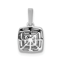 14k White Gold 1/2ct. Diamond Square Cluster Pendant-PM4372-050-WA