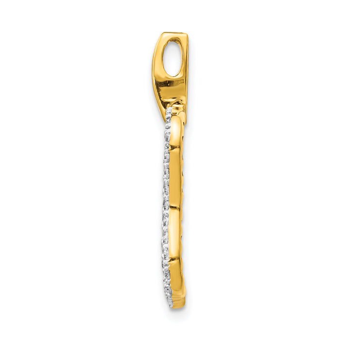 14k 1/2ct. Diamond Fancy Pendant-PM4375-050-YA