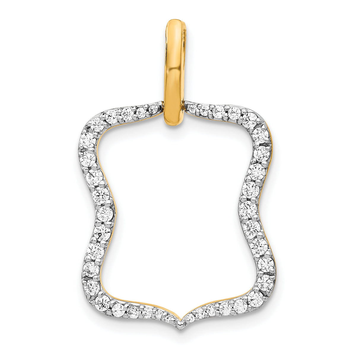 14k 1/2ct. Diamond Fancy Pendant-PM4375-050-YA