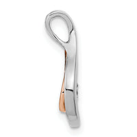 14k Two-tone Polished Fancy Diamond Chain Slide-PM4445-007-WRA