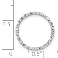 14k White Gold 1/4ct. Diamond Circle Chain Slide-PM4712-025-WA