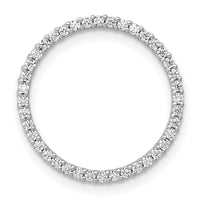14k White Gold 1/4ct. Diamond Circle Chain Slide-PM4712-025-WA