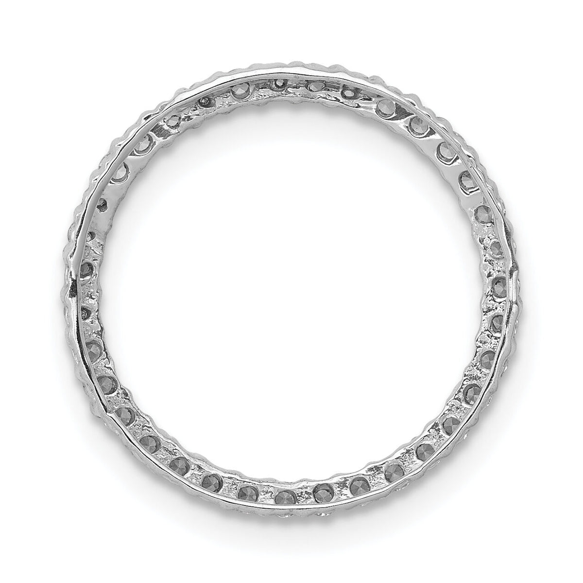 14k White Gold 1/3ct. Diamond Circle Chain Slide-PM4712-033-WA