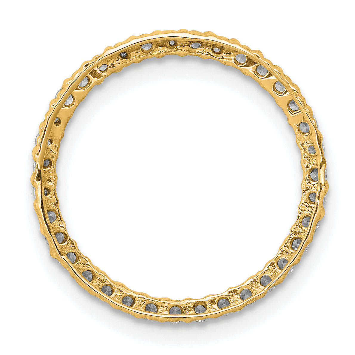 14k 1/3ct. Diamond Circle Chain Slide-PM4712-033-YA