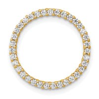 14k 1/3ct. Diamond Circle Chain Slide-PM4712-033-YA