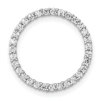 14k White Gold 3/8ct. Diamond Circle Chain Slide-PM4712-040-WA