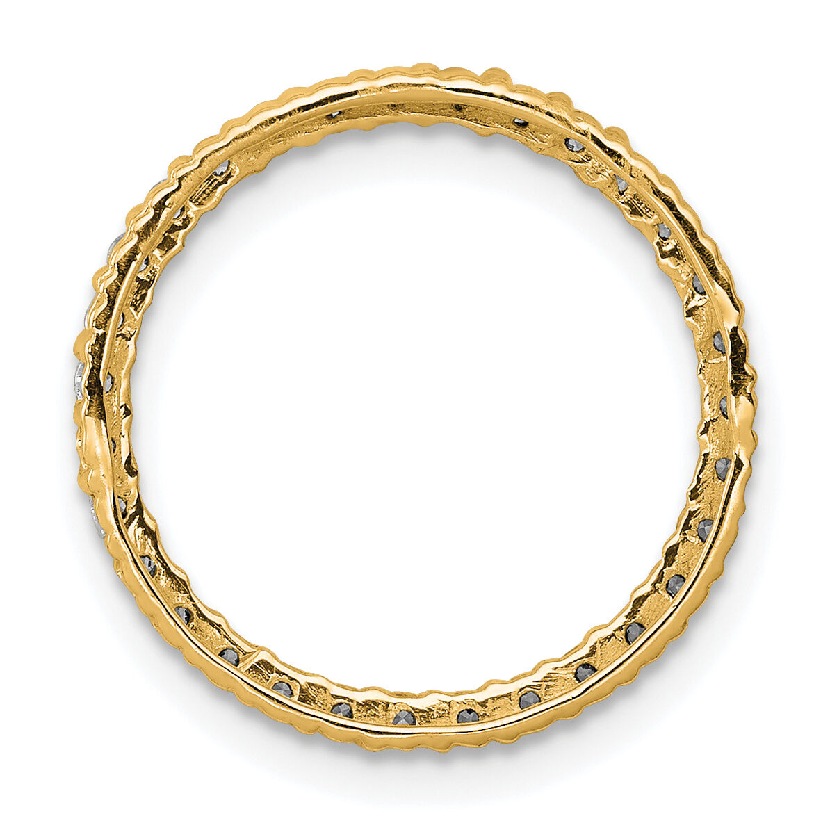 14k 3/8ct. Diamond Circle Chain Slide-PM4712-040-YA