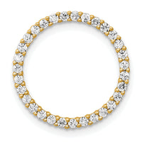 14k 3/8ct. Diamond Circle Chain Slide-PM4712-040-YA