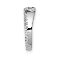 14k White Gold 1/4ct. Diamond Circle Chain Slide-PM4713-025-WA
