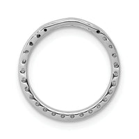 14k White Gold 1/4ct. Diamond Circle Chain Slide-PM4713-025-WA