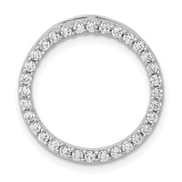 14k White Gold 1/2ct. Diamond Circle Chain Slide-PM4713-050-WA