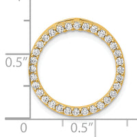 14k 1/2ct. Diamond Circle Chain Slide-PM4713-050-YA