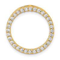14k 1/2ct. Diamond Circle Chain Slide-PM4713-050-YA