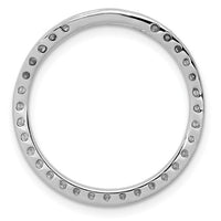 14k White Gold 3/4ct. Diamond Circle Chain Slide-PM4713-075-WA