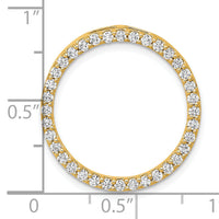 14k 3/4ct. Diamond Circle Chain Slide-PM4713-075-YA
