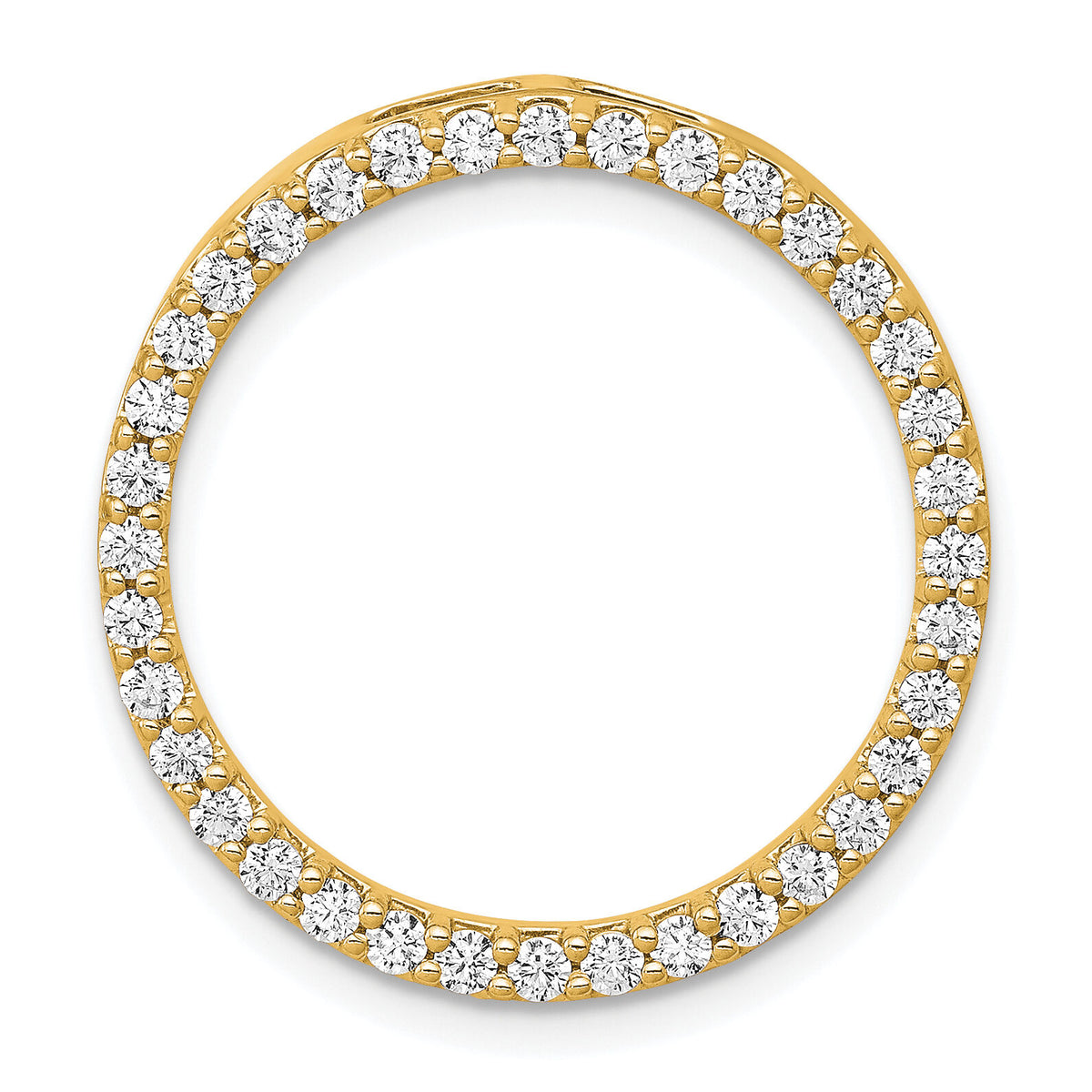 14k 3/4ct. Diamond Circle Chain Slide-PM4713-075-YA