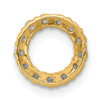 14k 1/4ct. Diamond Circle Chain Slide-PM4714-025-YA