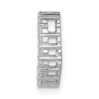 14k White Gold 3/8ct. Diamond Circle Chain Slide-PM4714-040-WA