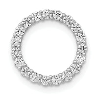 14k White Gold 3/8ct. Diamond Circle Chain Slide-PM4714-040-WA