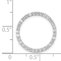 14k White Gold 5/8ct. Diamond Circle Chain Slide-PM4714-062-WA
